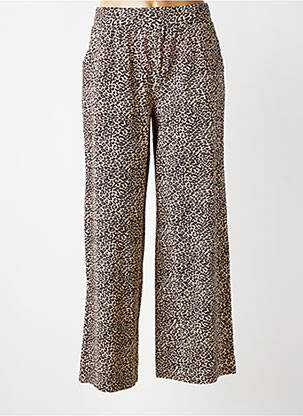 Pantalon large tissage popeline taille normale rose B.YOUNG femme
