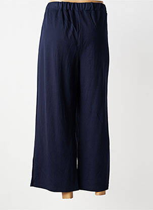 Pantalon large tissage popeline taille normale bleu TIFFOSI femme