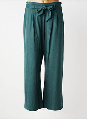 Pantalon large tissage popeline taille normale vert TIFFOSI femme