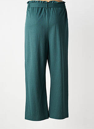 Pantalon large tissage popeline taille normale vert TIFFOSI femme