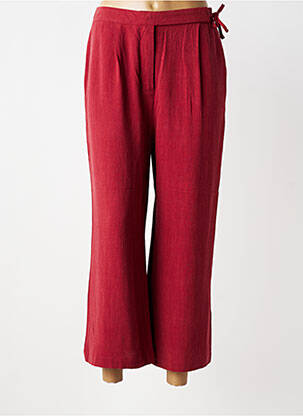 Pantalon 7/8 taille élastique taille normale rouge TIFFOSI femme