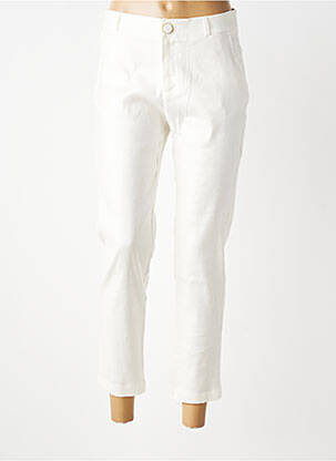 Pantalon chino tissage popeline taille normale beige SALSA femme