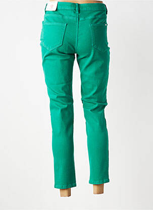 Jeans coupe slim tissage brut taille normale vert MORGAN femme
