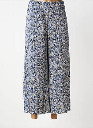 Pantalon large tissage crêpe taille normale bleu VILA femme