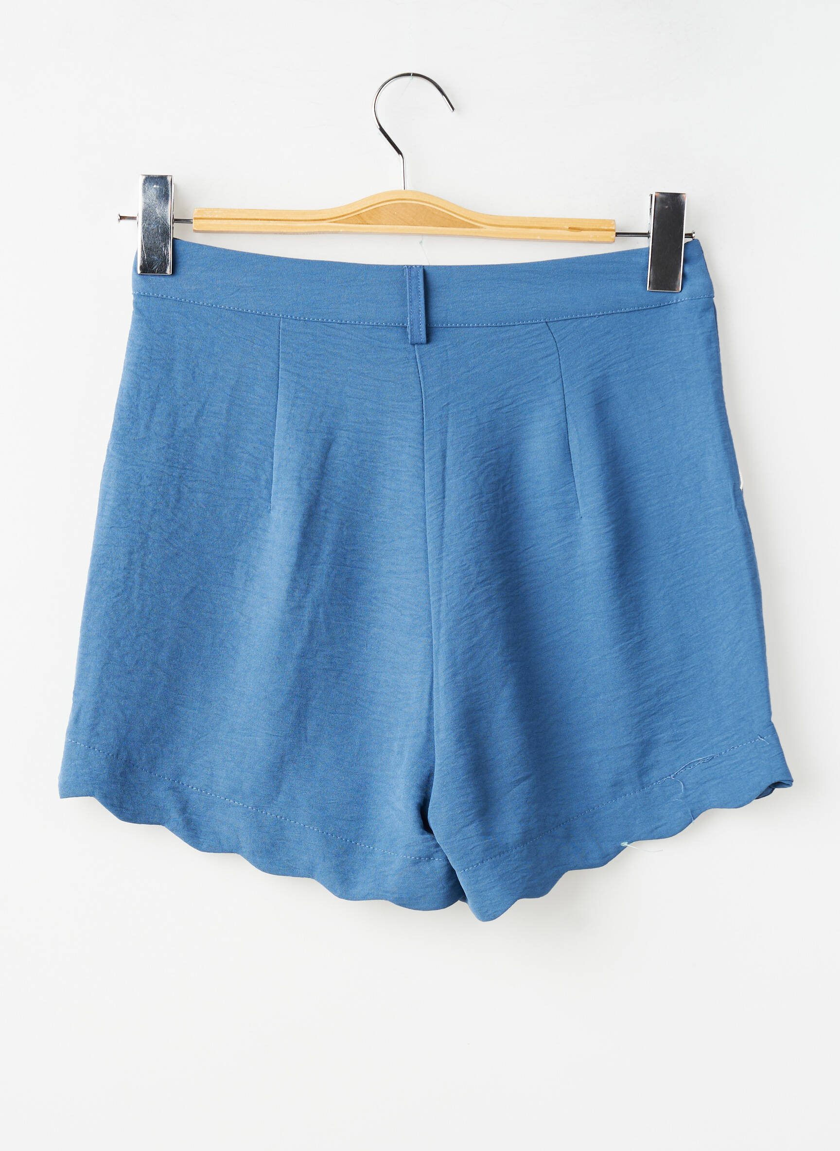 Short fermeture zippée sous rabat boutonné taille normale bleu MOLLY BRACKEN femme