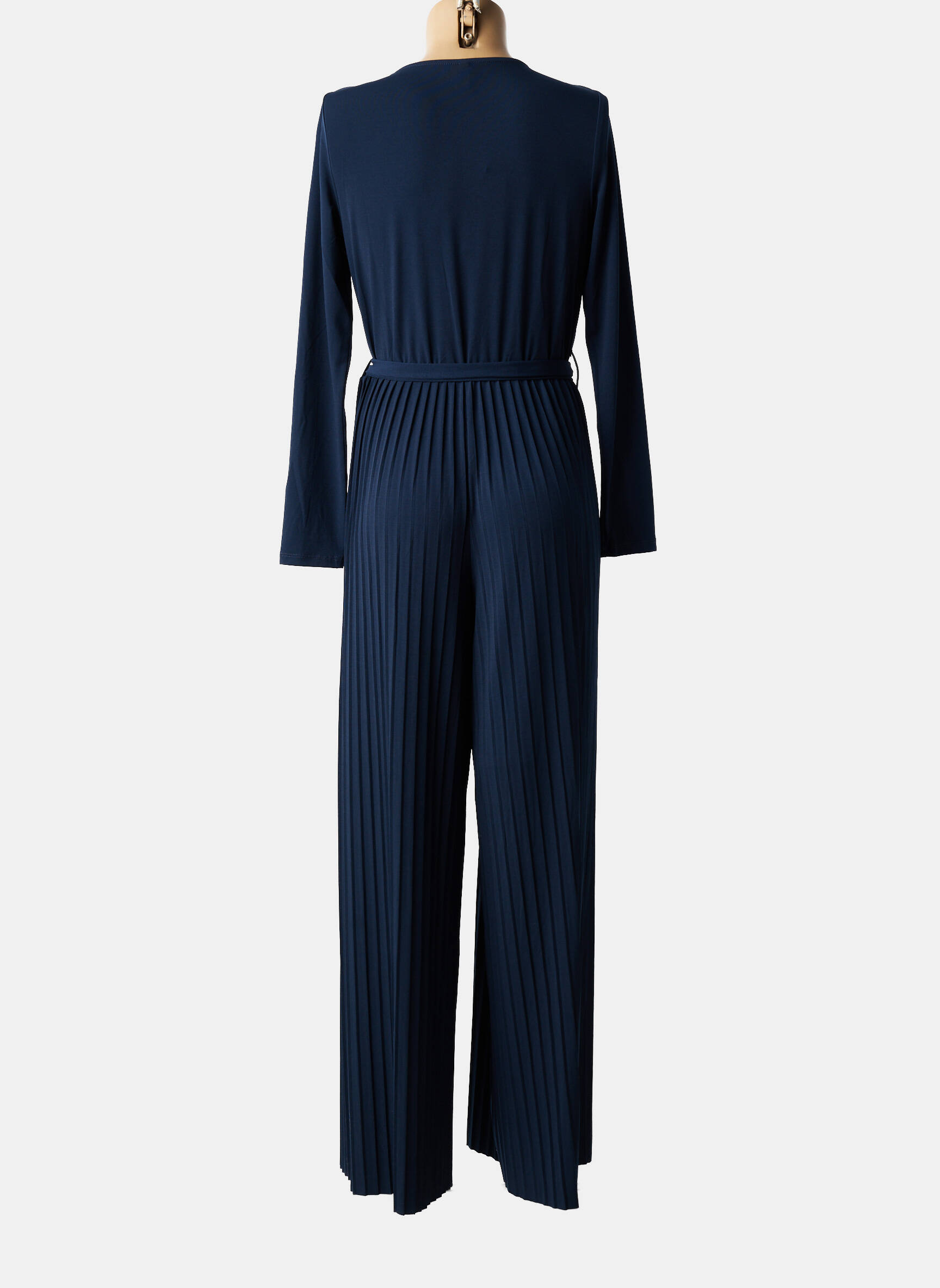 Combi-pantalon col cache-coeur manches longues bleu TIFFOSI femme