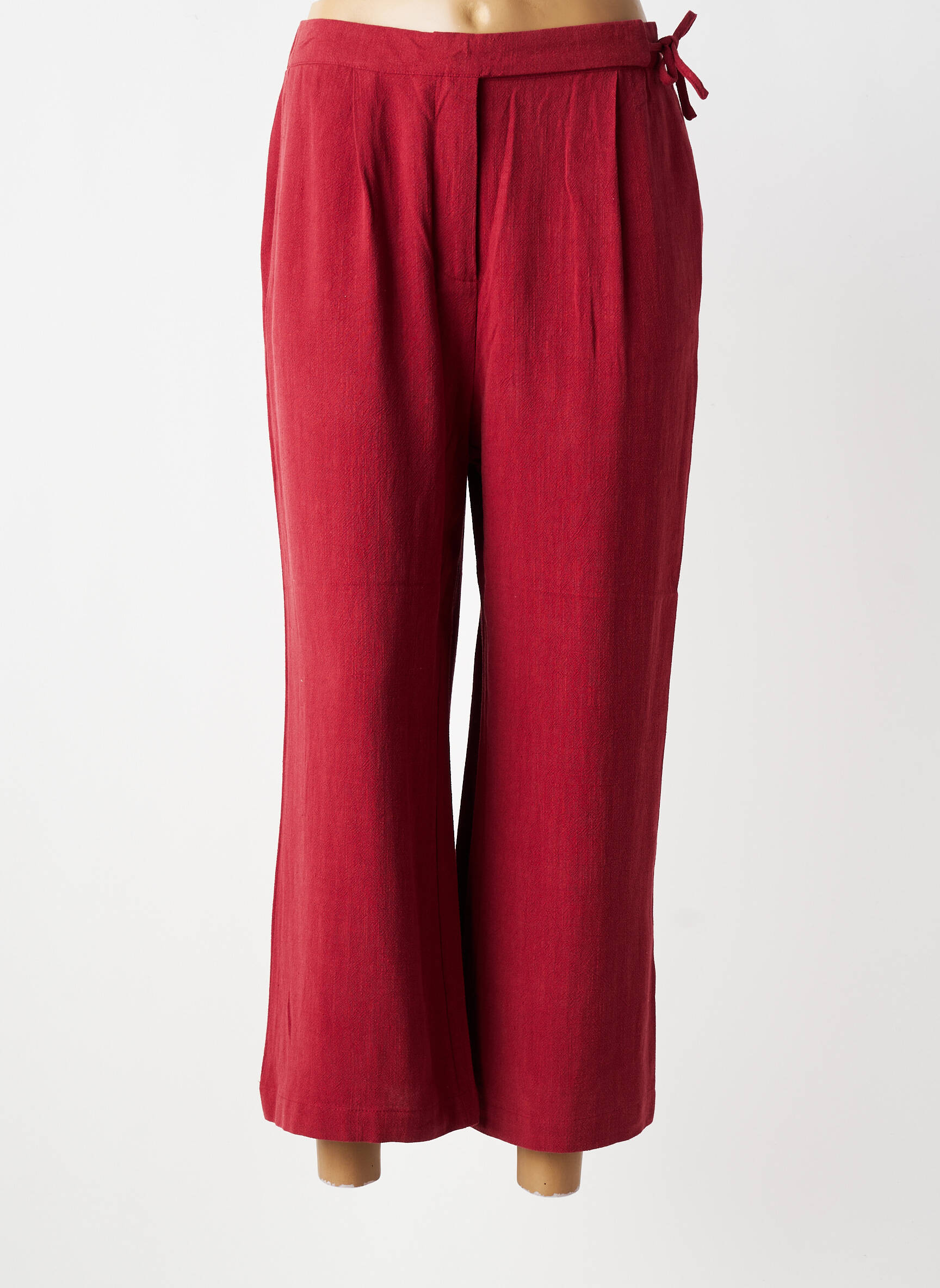 Pantalon 7/8 taille élastique taille normale rouge TIFFOSI femme