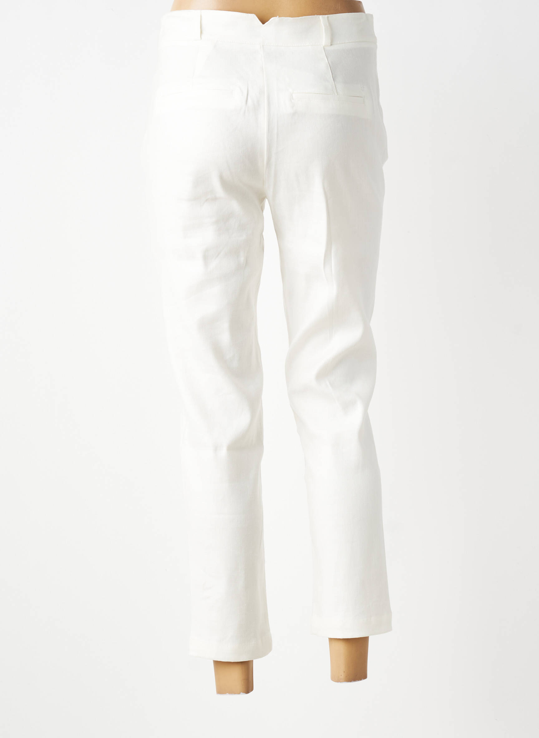 Pantalon chino tissage popeline taille normale beige SALSA femme