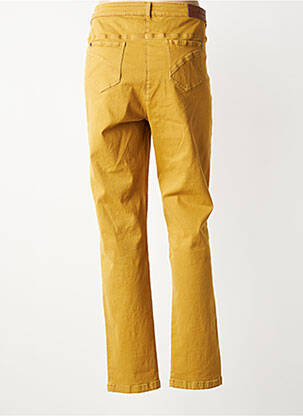 Jeans coupe slim stretch taille normale jaune AGATHE & LOUISE femme