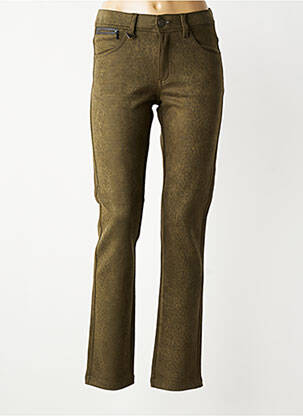 Pantalon slim stretch taille normale vert S.QUISE femme