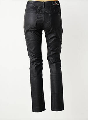 Pantalon slim tissage enduit taille normale noir S.QUISE femme