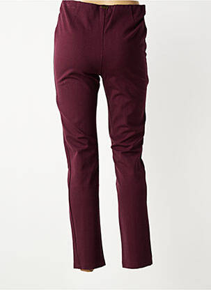 Pantalon slim taille élastique taille normale rouge GRIFFON femme