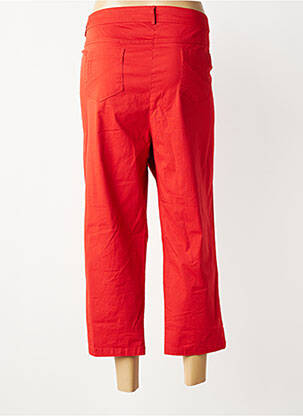 Pantalon 7/8 taille élastique taille normale rouge AGATHE & LOUISE femme