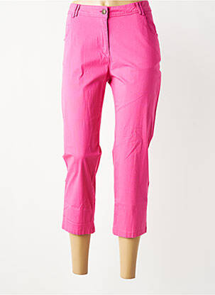 Pantacourt stretch taille normale rose AGATHE & LOUISE femme