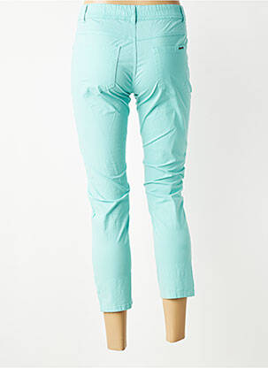 Pantalon 7/8 stretch taille normale bleu S.QUISE femme