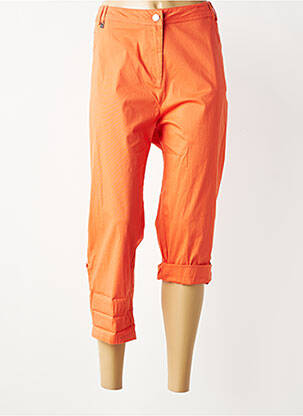 Pantacourt stretch taille normale orange AGATHE & LOUISE femme