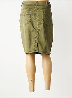 Jupe mi-longue stretch vert S.QUISE femme