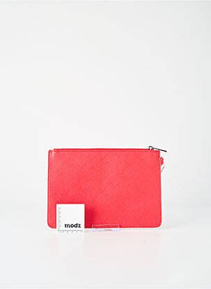 Pochette doublure textile rouge DAVID JONES femme