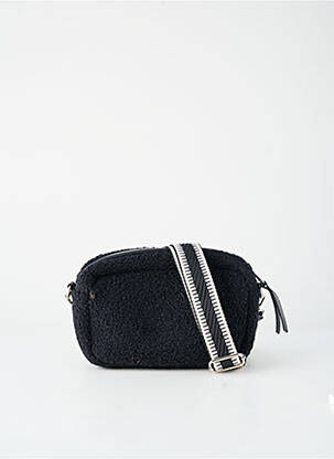 Sac fermeture zippée forme rectangulaire noir DAVID JONES femme