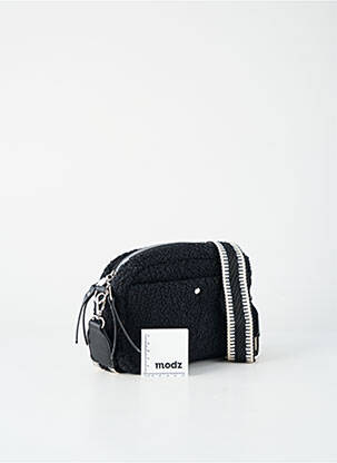 Sac fermeture zippée forme rectangulaire noir DAVID JONES femme
