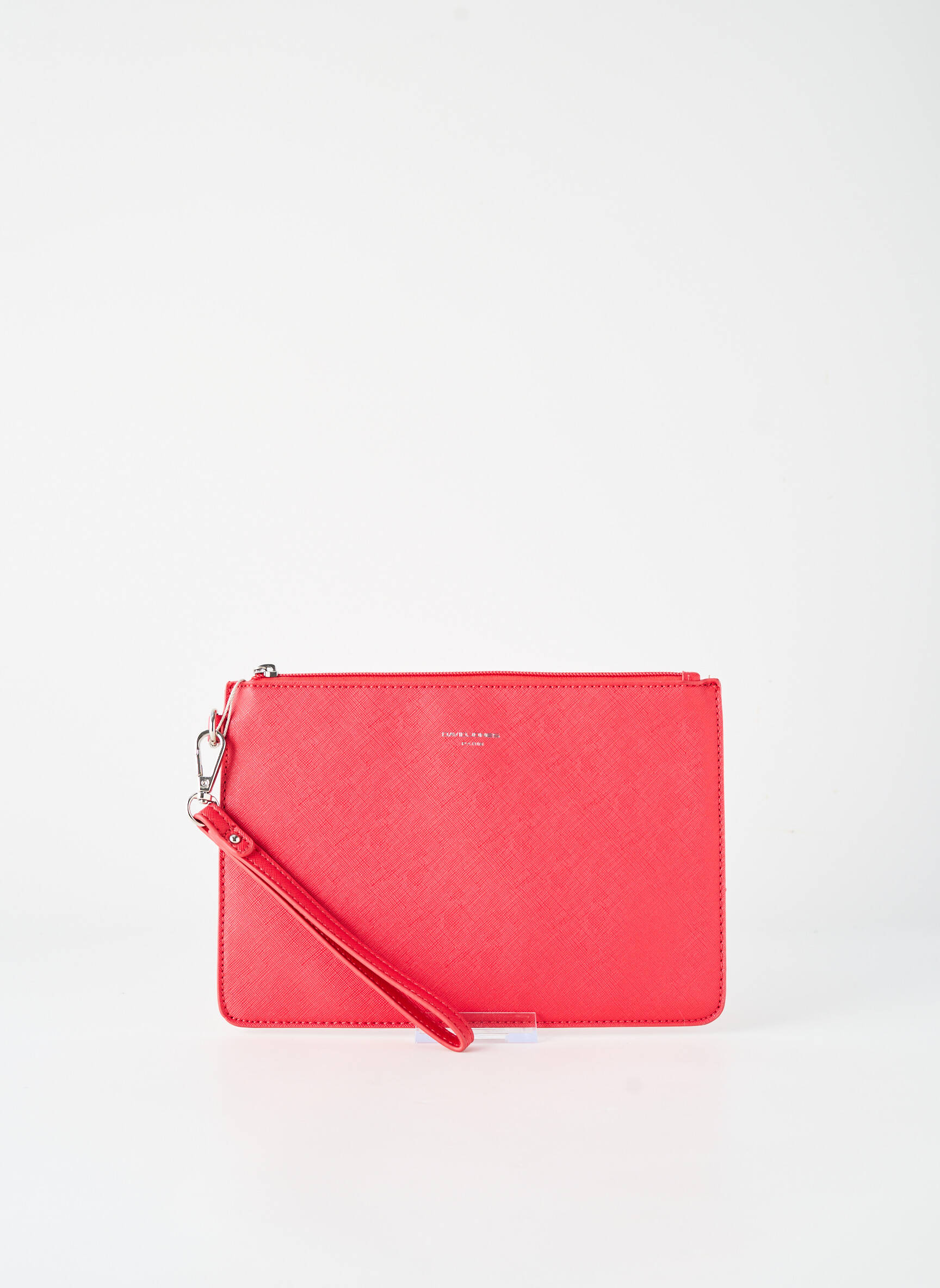 Pochette doublure textile rouge DAVID JONES femme