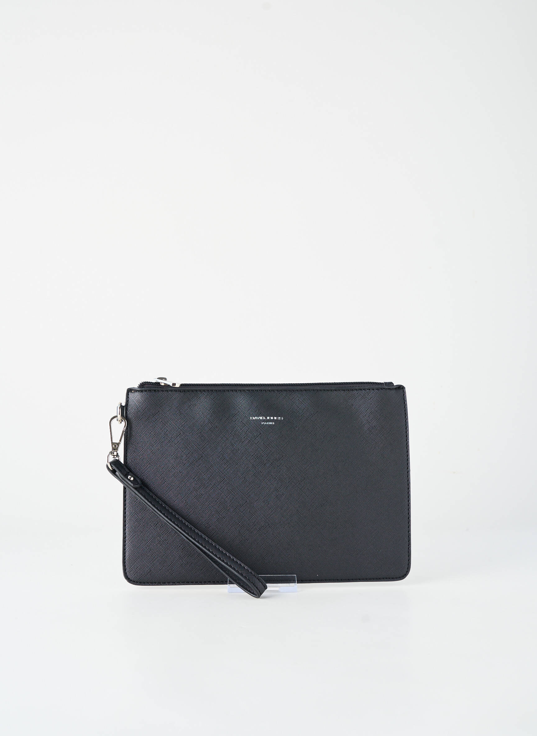 Pochette doublure textile noir DAVID JONES femme