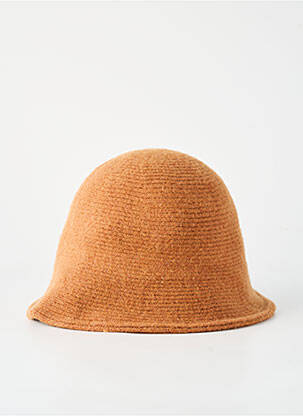 Chapeau bande anti-transpiration marron PALME femme
