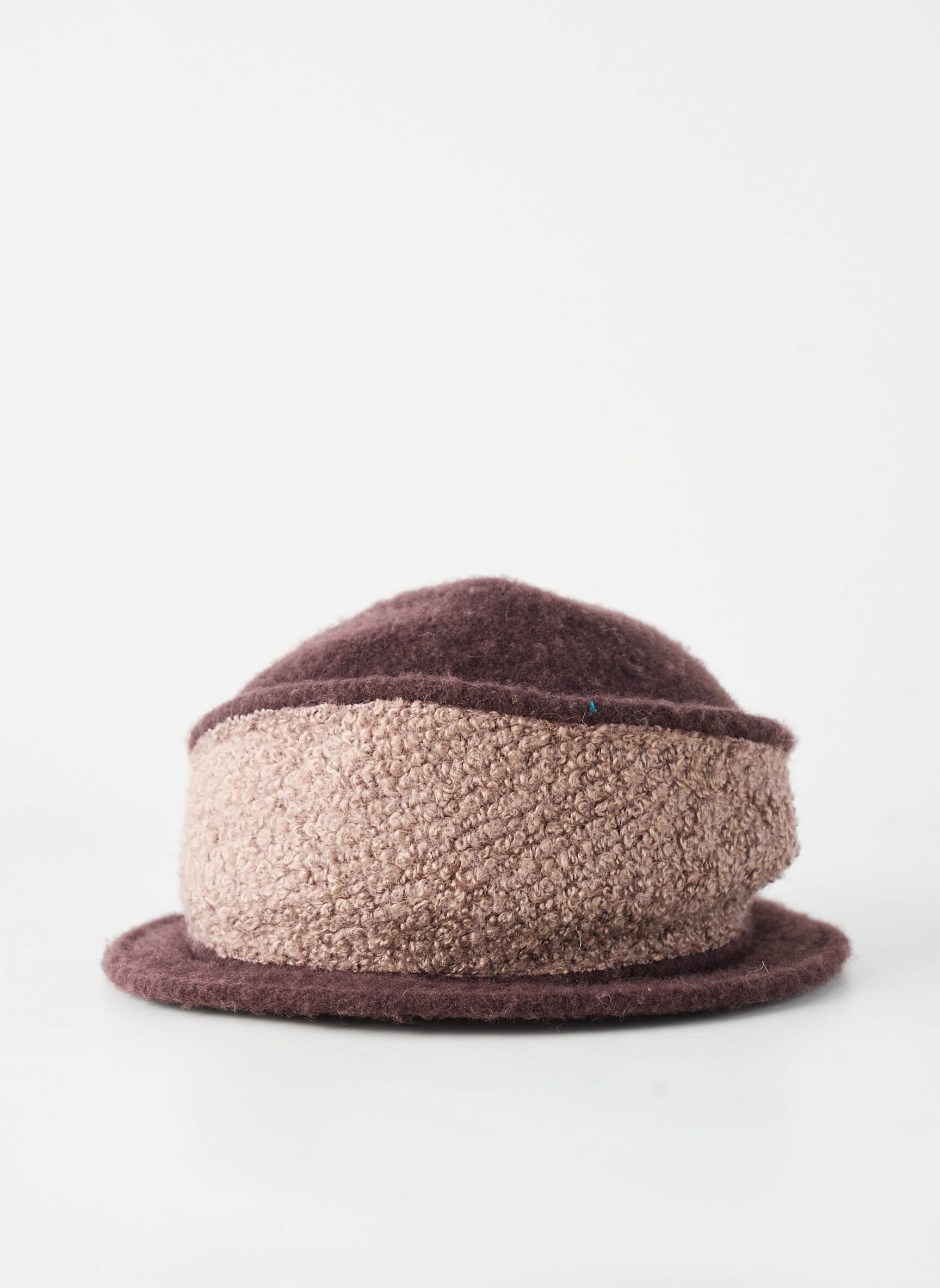 Chapeau doublure textile marron PALME femme