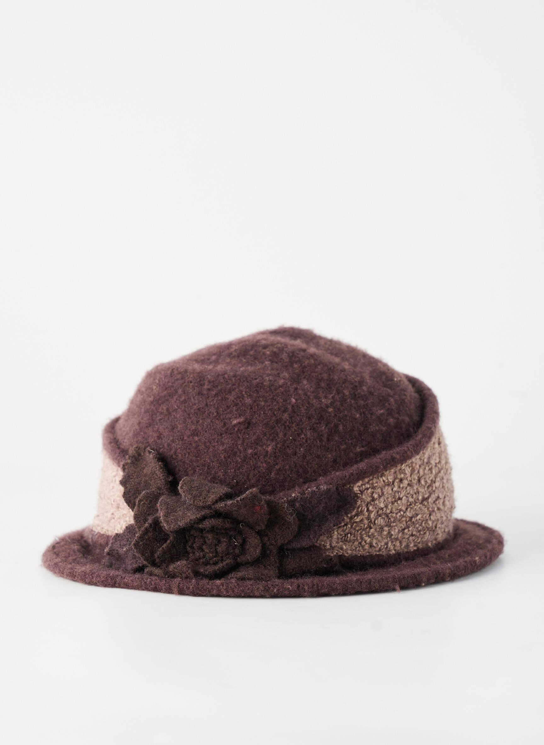 Chapeau doublure textile marron PALME femme