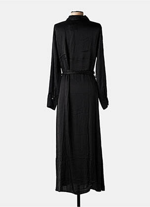 Robe longue manches longues manches longues noir DANIELE FIESOLI femme