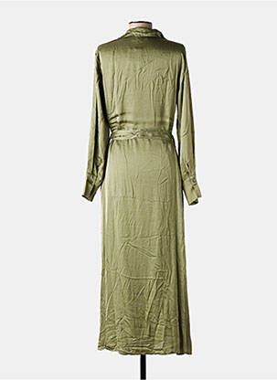 Robe longue manches longues manches longues vert DANIELE FIESOLI femme