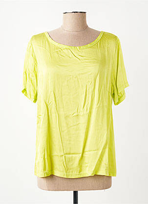 Top stretch manches courtes vert DANIELE FIESOLI femme
