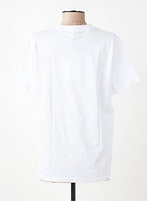 T-shirt coupe droite manches courtes blanc GANNI femme