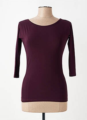 T-shirt manches 3/4 manches 3/4 violet OTTOD'AME femme