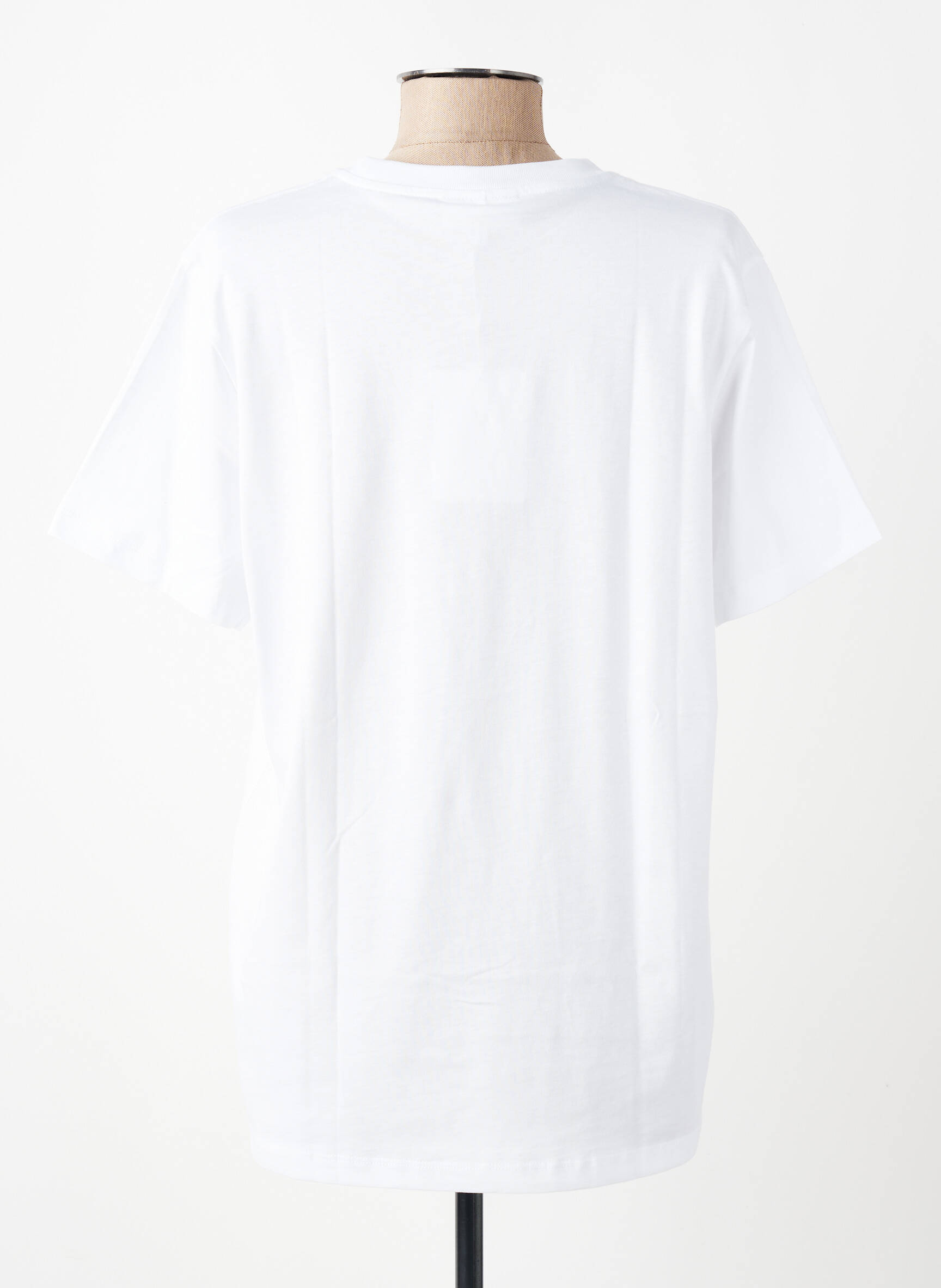 T-shirt imprimé fantaisie manches courtes blanc GANNI femme