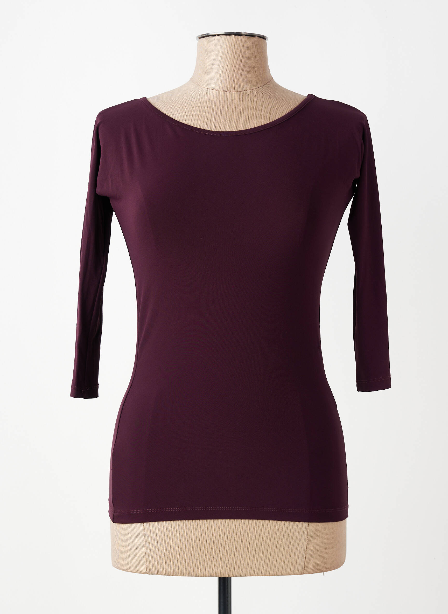 T-shirt manches 3/4 manches 3/4 violet OTTOD'AME femme