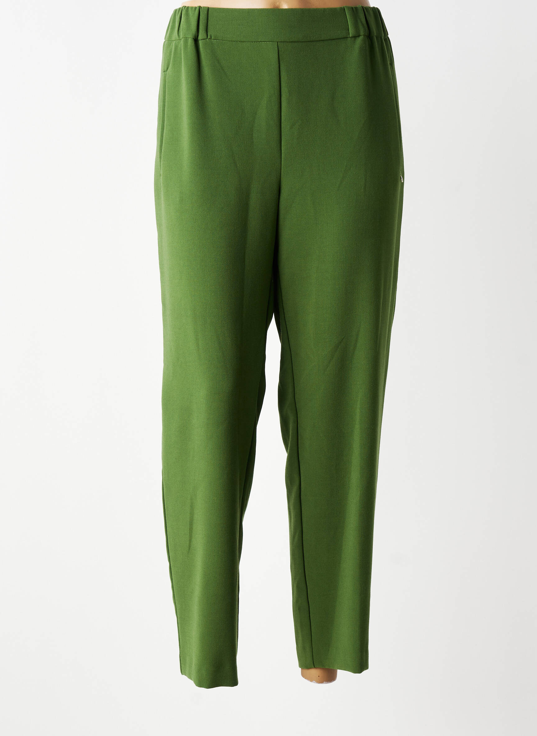 Pantalon 7/8 taille élastique taille normale vert OTTOD'AME femme