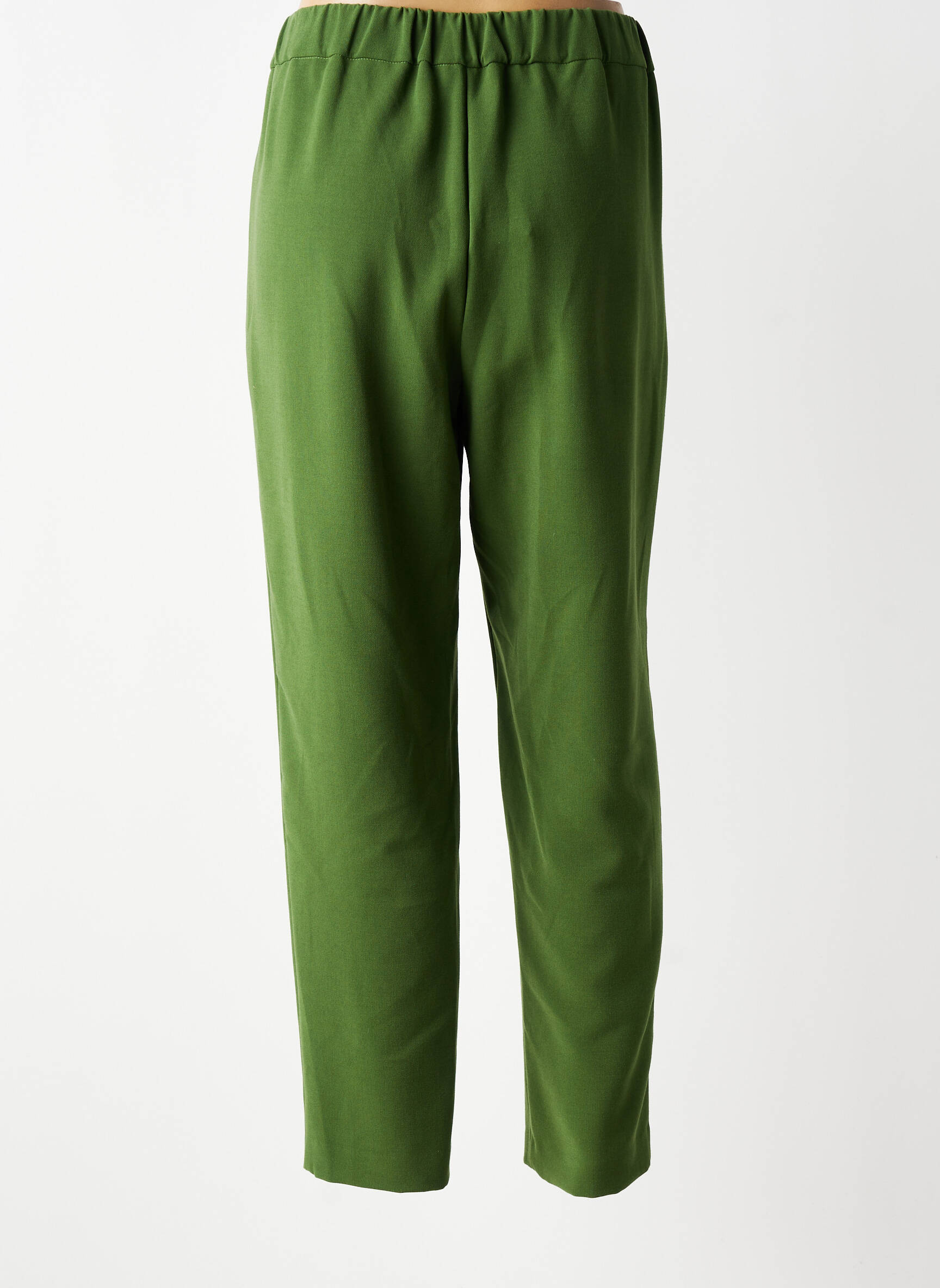 Pantalon 7/8 taille élastique taille normale vert OTTOD'AME femme