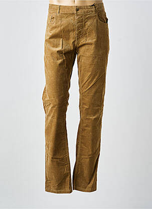 Jeans coupe droite fermeture zippée sous rabat boutonné taille normale marron MAISON SCOTCH homme