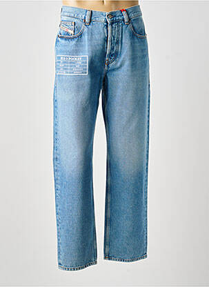 Jeans coupe droite fermeture zippée sous rabat boutonné taille normale bleu DIESEL homme