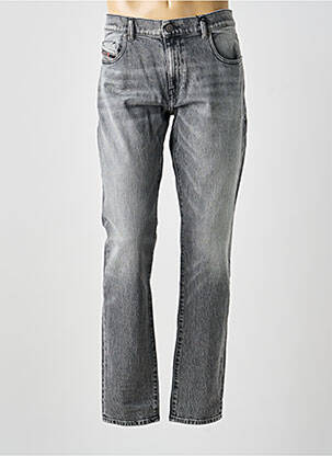 Jeans coupe droite fermeture zippée sous rabat boutonné taille normale gris DIESEL homme