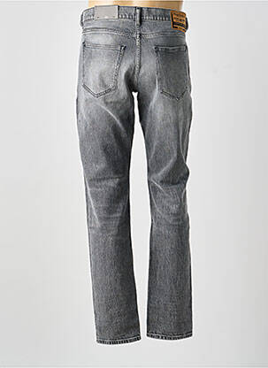 Jeans coupe droite fermeture zippée sous rabat boutonné taille normale gris DIESEL homme