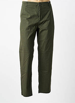 Pantalon chino tissage popeline taille normale vert KNOWLEDGE COTTON APPAREL homme