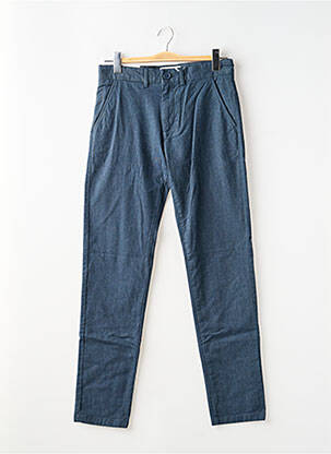 Pantalon chino poches taille normale bleu KNOWLEDGE COTTON APPAREL homme