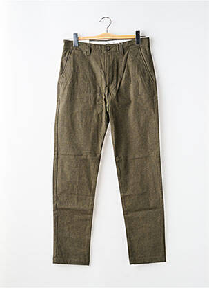 Pantalon chino poches taille normale vert KNOWLEDGE COTTON APPAREL homme
