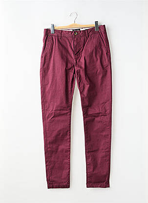 Pantalon chino tissage popeline taille normale violet SCOTCH & SODA homme
