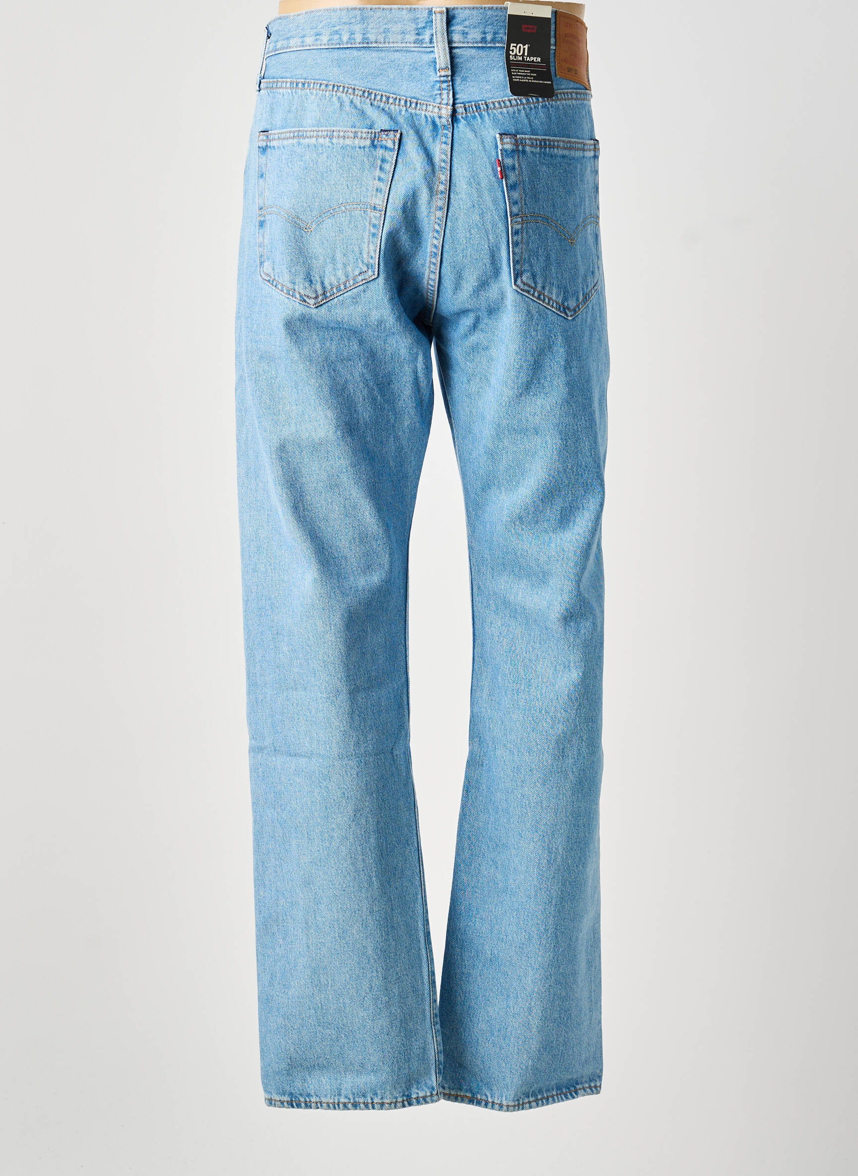 Jeans coupe droite fermeture zippée sous rabat boutonné taille normale bleu LEVI'S homme