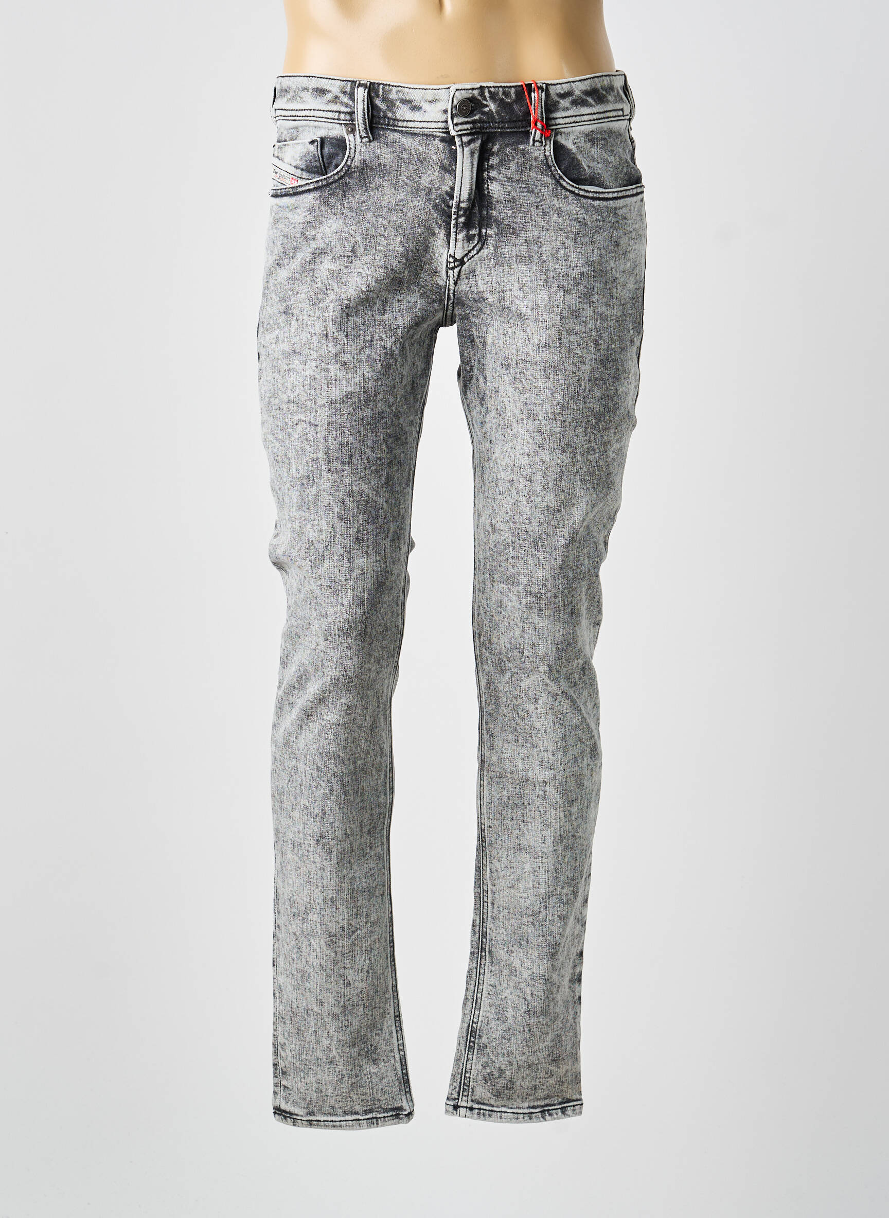 Jeans coupe slim tissage brut taille normale gris DIESEL homme