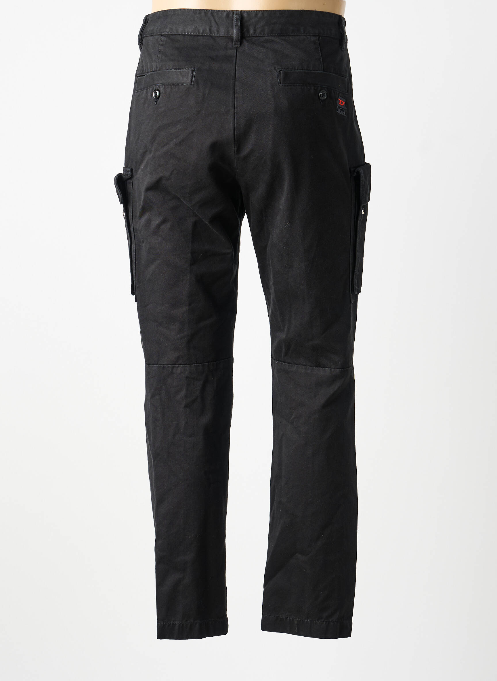 Pantalon cargo poches taille normale noir DIESEL homme