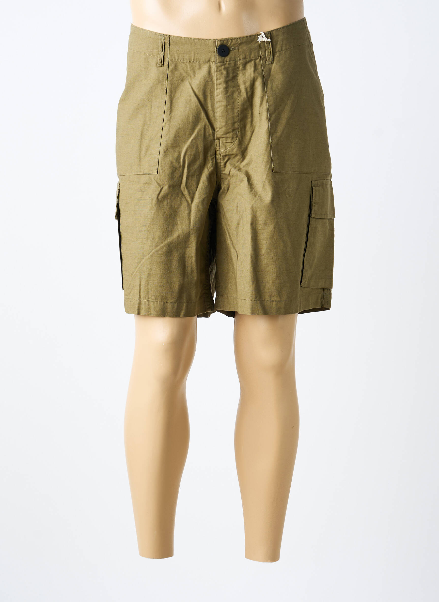 Bermuda coupe droite taille normale vert KNOWLEDGE COTTON APPAREL homme